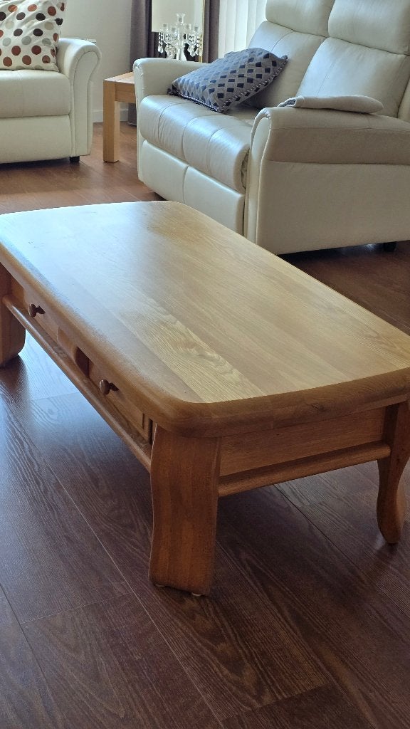 Salontafel, Ophalen, Gebruikt, 100 tot 150 cm, Eikenhout