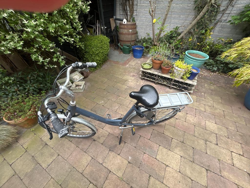 Gazelle elektrische fiets met achterwielmotor, 53 tot 57 cm, Minder dan 10 versnellingen, Gebruikt, Vering