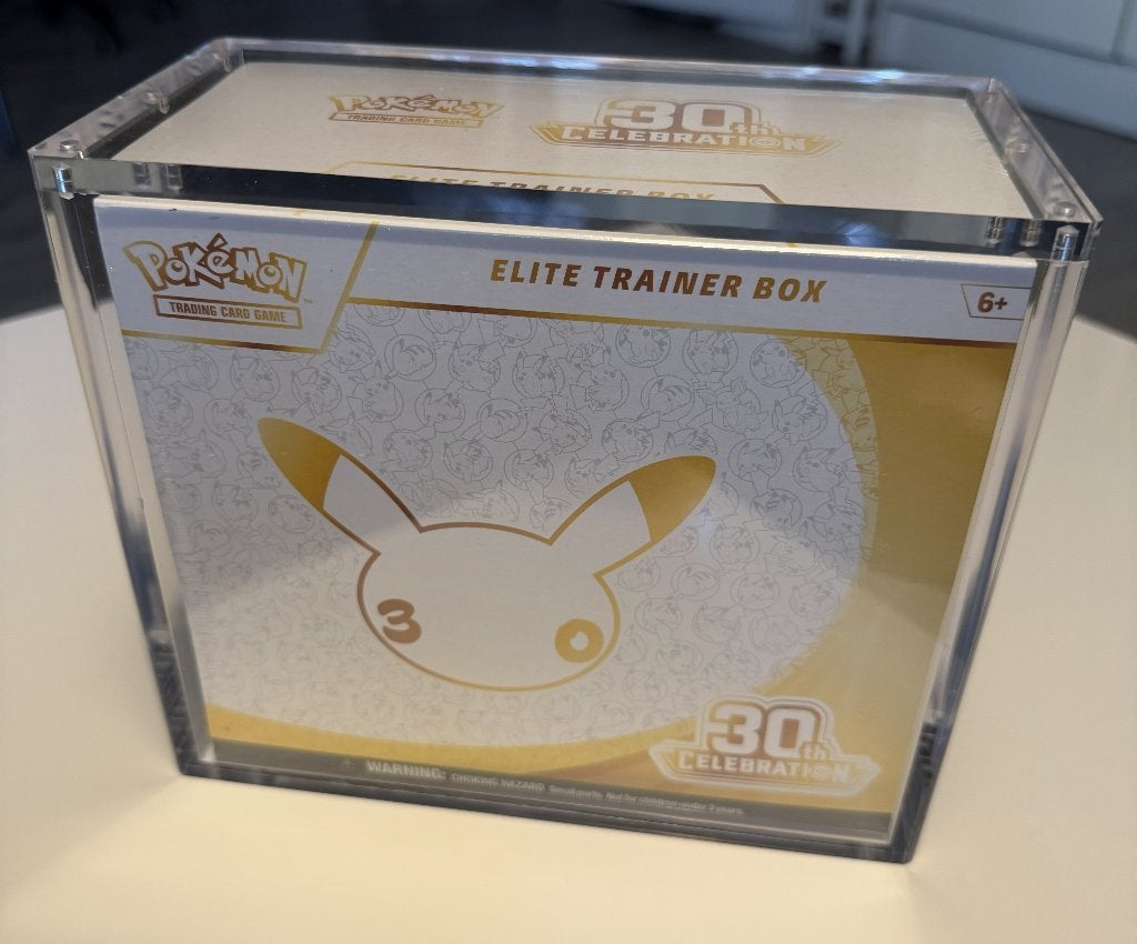 Acrylic ETB Elite Trainer Box Case Strong Magnet UV Resist, Ophalen of Verzenden, Nieuw, Overige typen