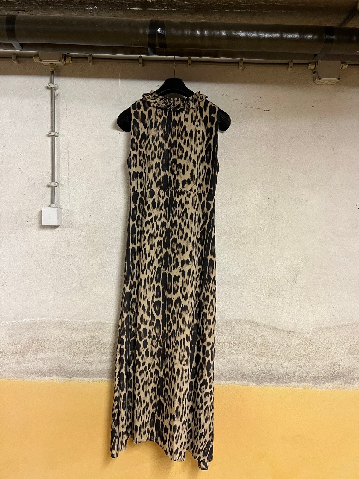 TWINSET Milano Luipaardprint Maxi Jurk, Maat 38/40 (M), Meerkleurig, Ophalen of Verzenden, Zo goed als nieuw