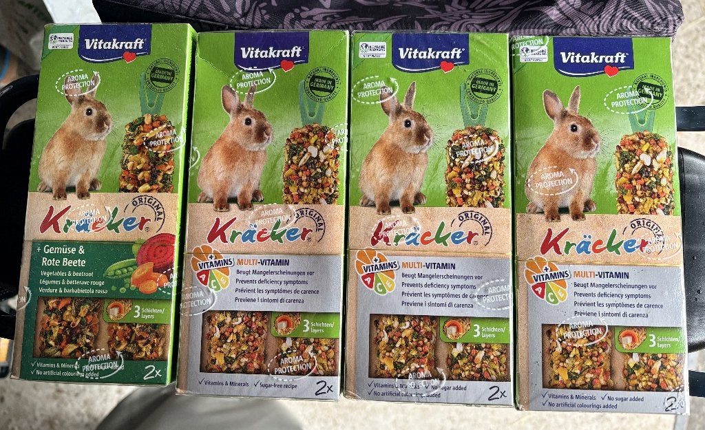 4x Vitakraft Kräcker voor konijnen multivitamine & groente, Dieren en Toebehoren, Ophalen of Verzenden, Knaagdier of Konijn