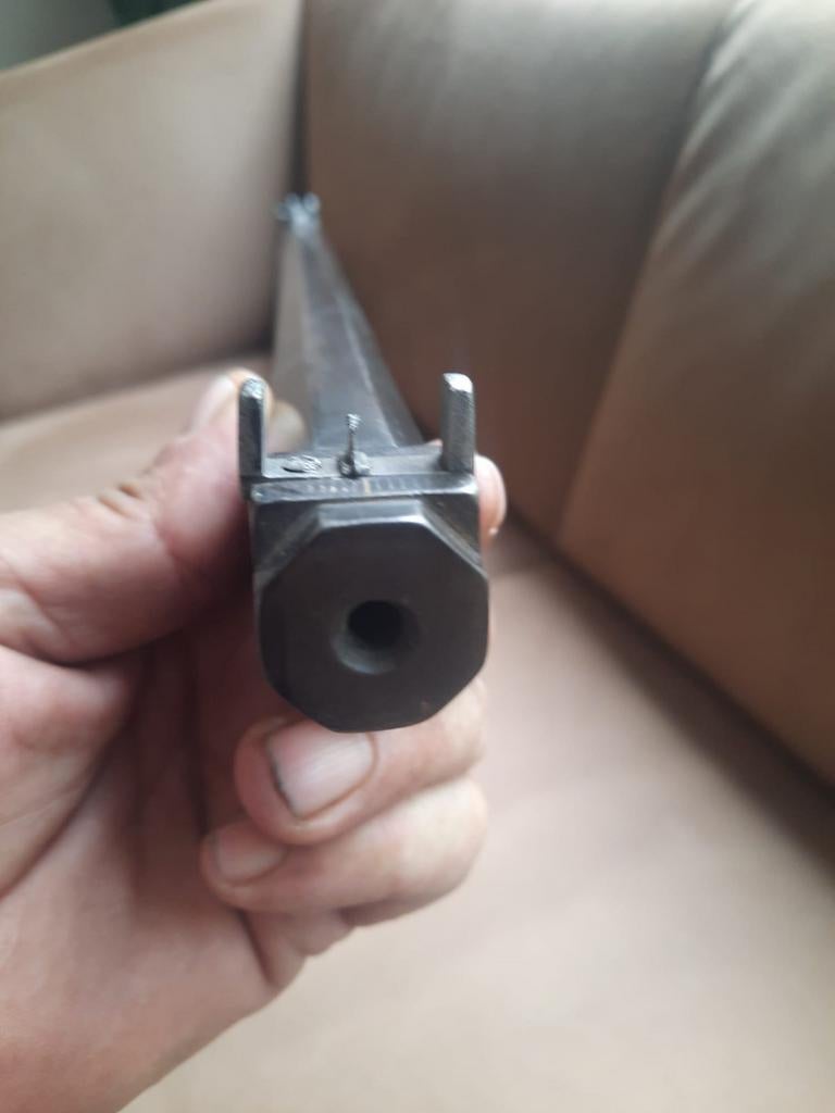 No1 Antiek  schijf     geweer 6mm, Verzamelen, Militaria | Algemeen, Landmacht, Ophalen of Verzenden