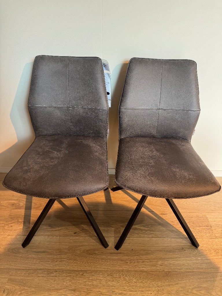 Te koop: XOOON eetkamer stoel Franky, Ophalen of Verzenden, Zo goed als nieuw, Grijs, Twee