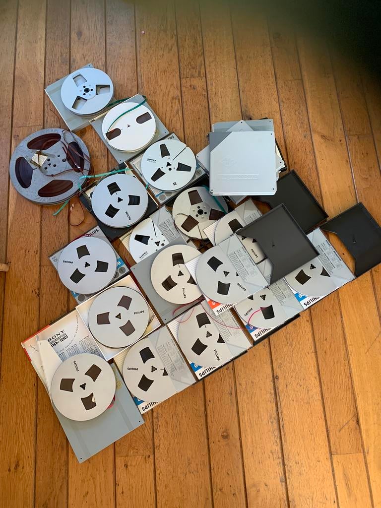Bandrecorder Reel to Reel banden spoelen meerendeel metalen, Audio, Tv en Foto, Bandrecorders, Ophalen, Onderdeel