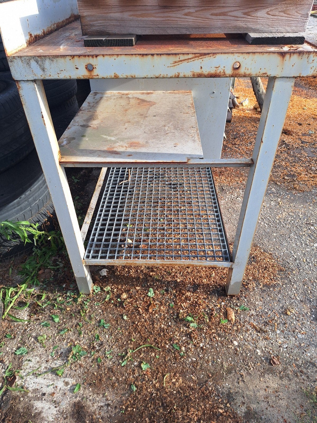 Stevige ijzeren werkbank met laden - 125x75x95 cm, Ophalen of Verzenden, Gebruikt, 120 tot 170 cm
