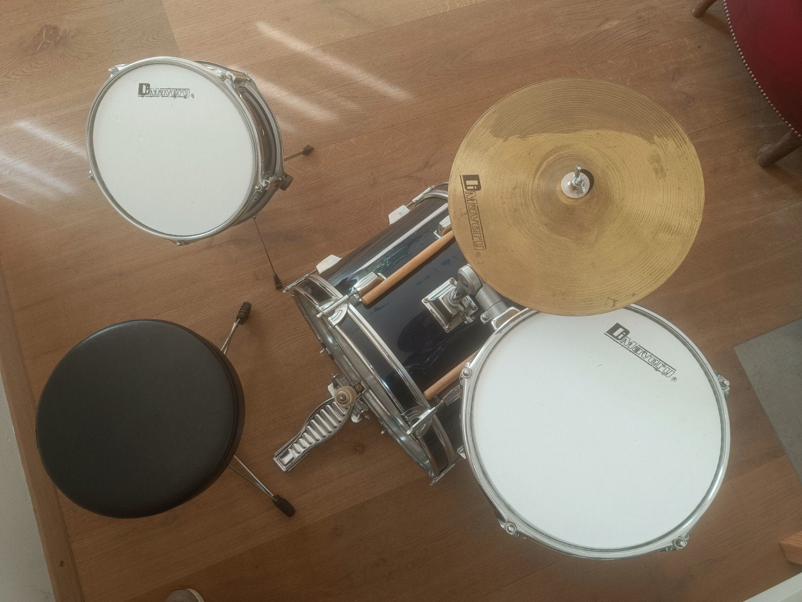 Compact drumstel voor beginners - DMavery, Muziek en Instrumenten, Ophalen, Gebruikt, Overige merken