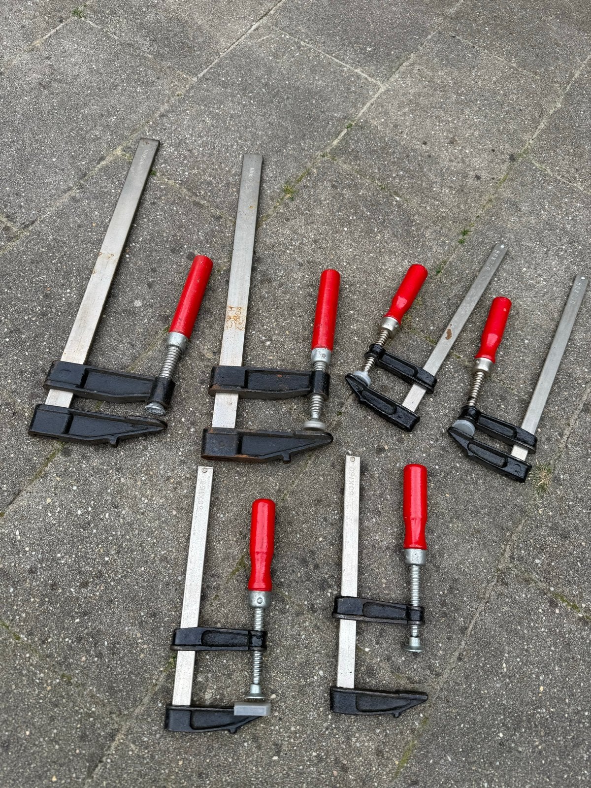 Set van 7 diverse lijmklemmen, Ophalen, Gebruikt, Klem