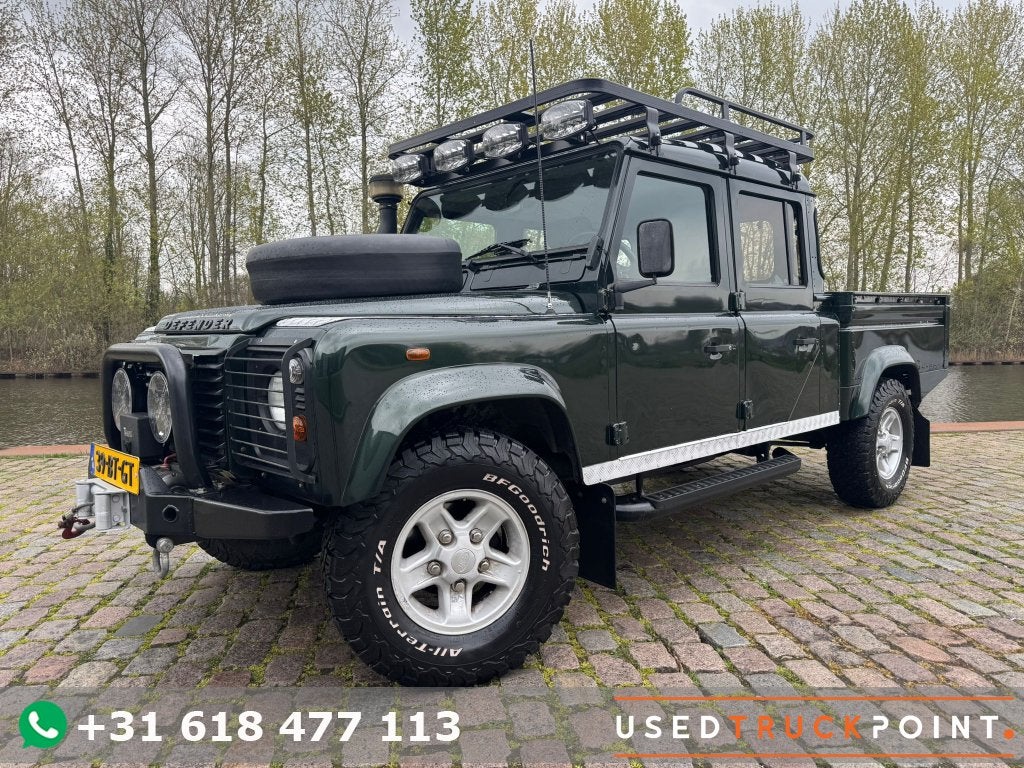 Land RoverDEFENDER 130 TD5 / Airco / Dubbele Cabine / Grijs, Bluetooth, Gebruikt, Overige kleuren, 2495 cc