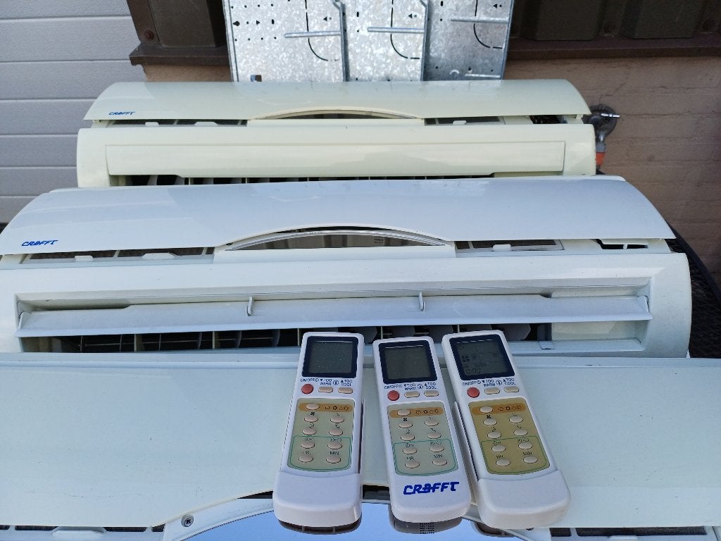 HUIS AIRCO,S 3 BINNEN UNITS, Ophalen, Timer, Minder dan 60 m³, 3 snelheden of meer