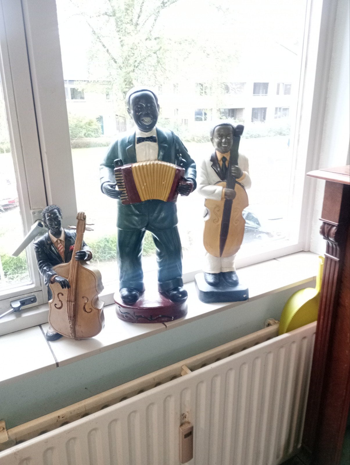 Set van 3 Jazz Muzikanten Beelden - Decoratief, Antiek en Kunst, Ophalen, Groep mensen, Kunststof, 20 - 50 cm