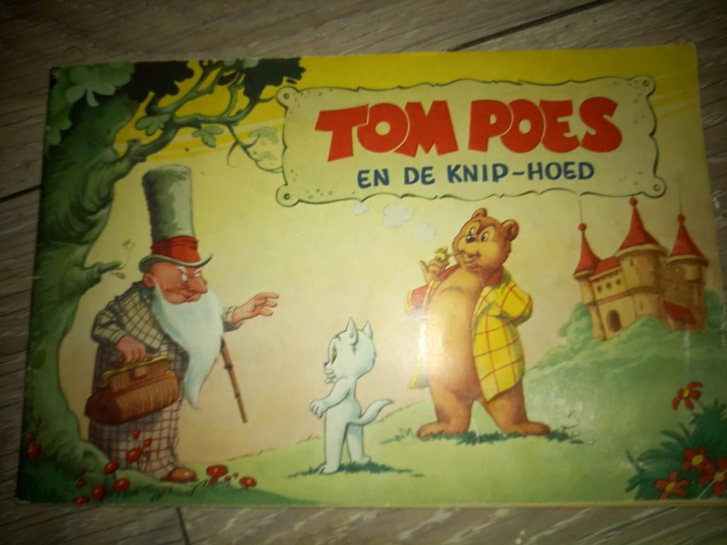 Tom Poes en de Knip-Hoed - Vintage Stripboek, Eén stripboek, Ophalen of Verzenden, Gelezen, Marten Toonder