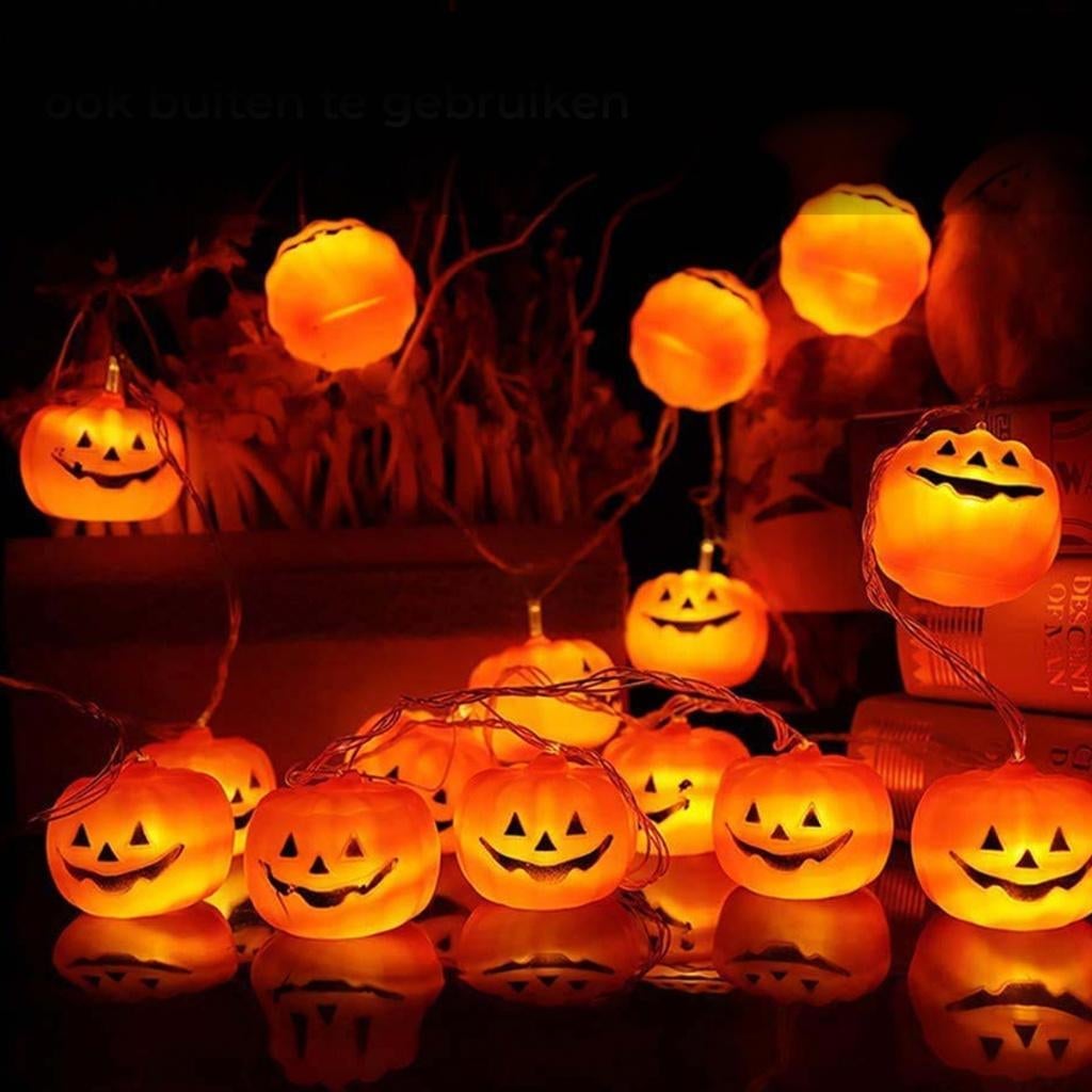 Pompoen lampjes slinger, Versiering, Halloween of Griezel, : Nijverheidsweg-Noord 77, 3812PK, Amersfoort, Zo goed als nieuw