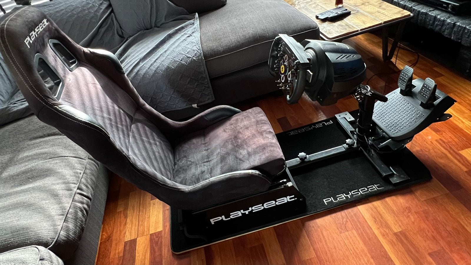 Playseat!Thrustmaster T300RS racestuur + f1 stuur + F1 games, Ophalen, Gebruikt, Playseat of Racestoel, PlayStation 4