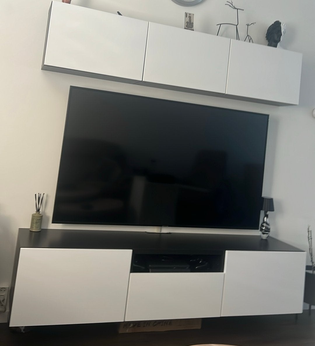Ikea besta tv meubel 180 cm wit, Ophalen, 150 tot 200 cm, Zo goed als nieuw, Minder dan 100 cm