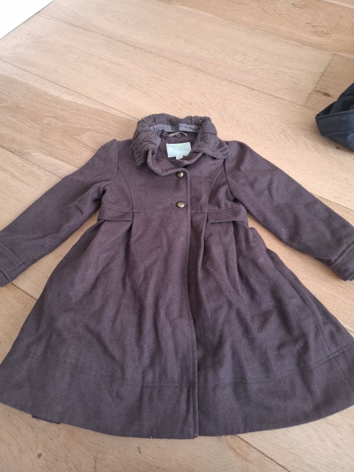 Vertbaudet wollen jasje 108cm 5ans, Ophalen of Verzenden, Gebruikt, Vertbaudet, Meisje