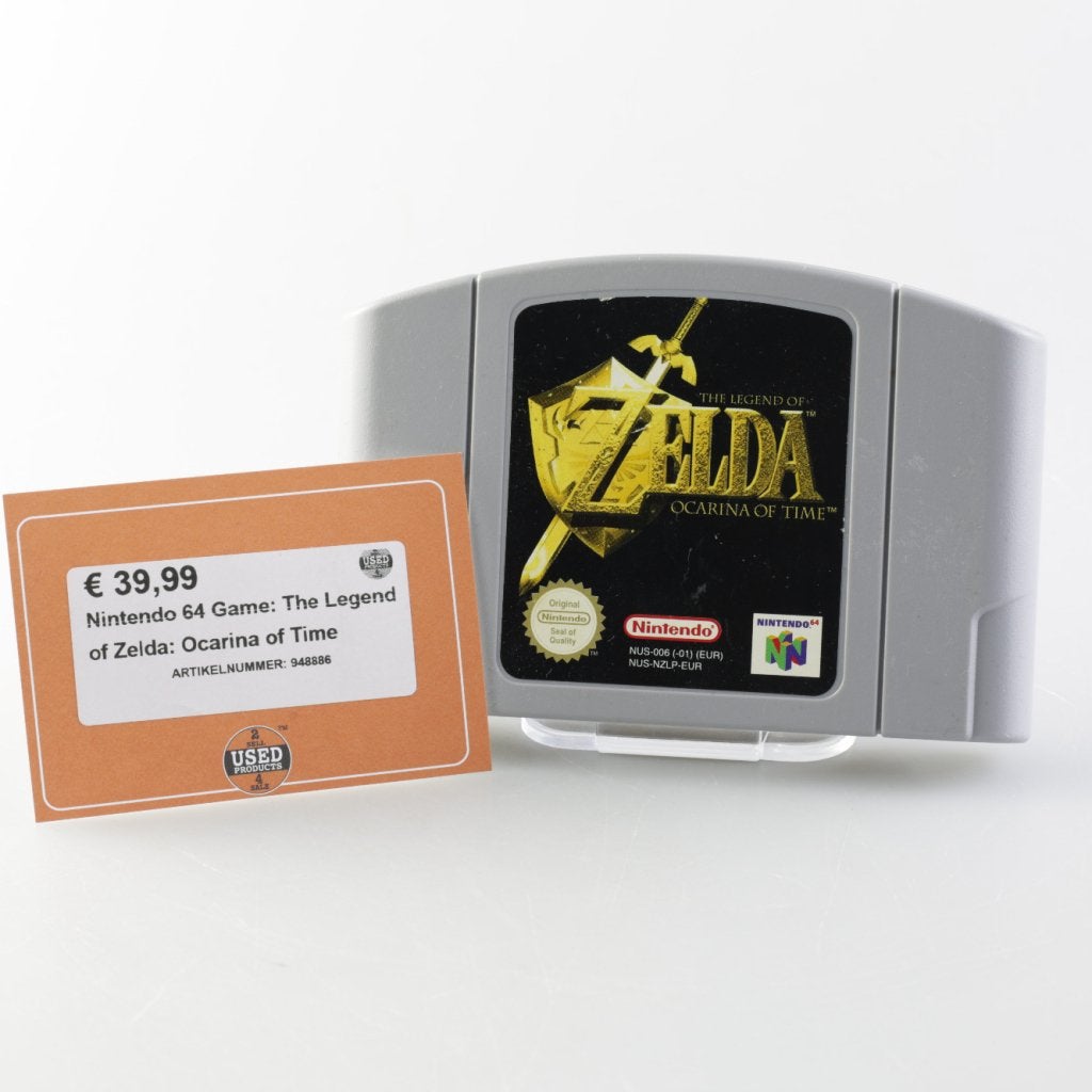 Nintendo 64 Game: The Legend of Zelda: Ocarina of Time, Nintendo, Zo goed als nieuw, Support@nintendo.com, 11-1 Hokotate-cho, Kamitoba, Minami-ku
Kyoto 601-8501
Japan