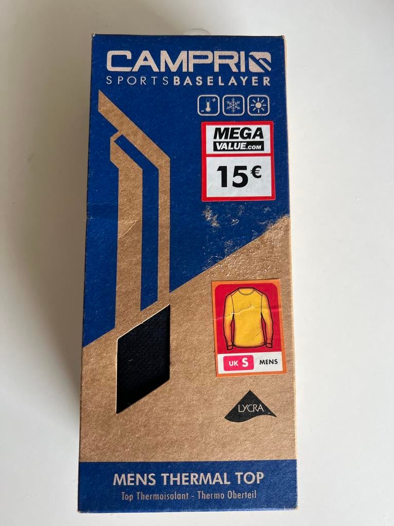 Thermoshirt man Small nieuw, Ophalen of Verzenden, Blauw, Overige typen