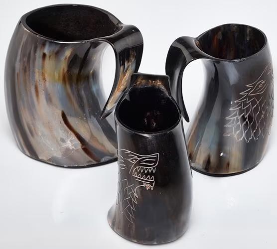 Viking drink bekers - Viking mok - Vikings - Hoorn beker, Cave & Garden, Verzenden, Nieuw, Kouwe Hoek 1B, Waddinxveen