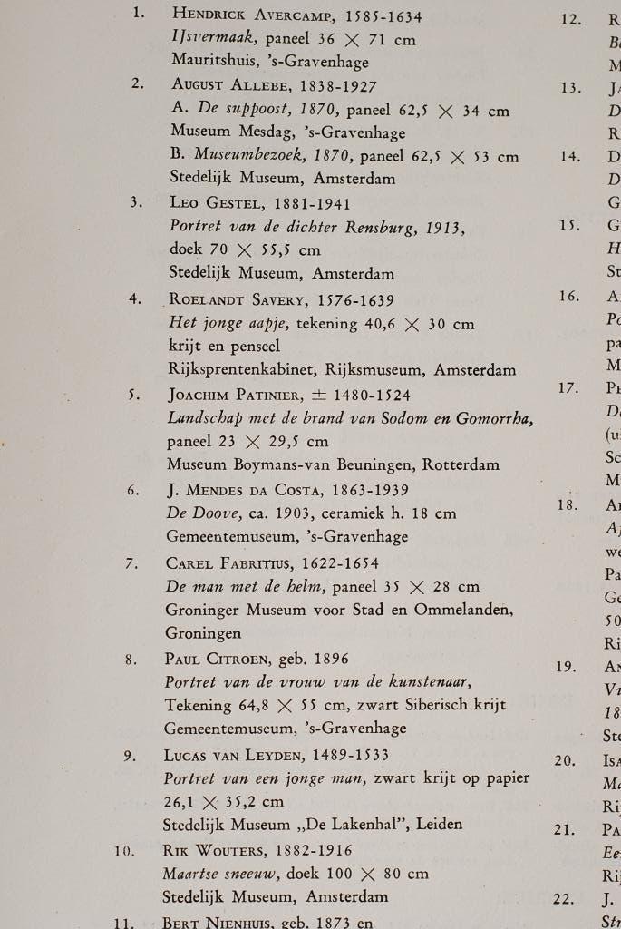 Openbaar kunstbezit 1958, Boeken, Verzenden, Zo goed als nieuw, Schilder- en Tekenkunst