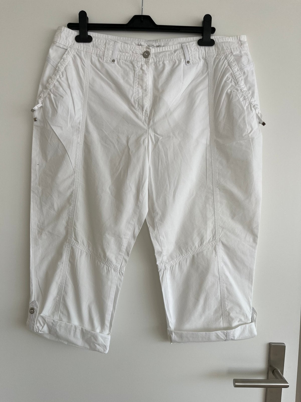 Canda Premium(C&A) witte katoenen broek – Maat 44, Ophalen of Verzenden, Zo goed als nieuw, Wit