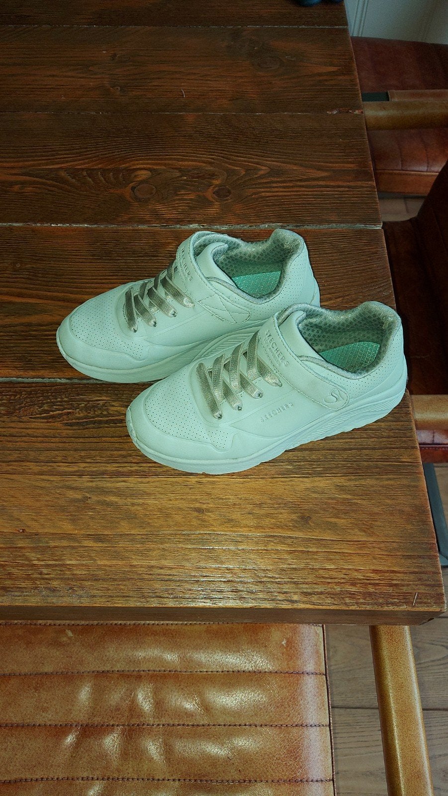 Mintgroene skechers maat 34 meisje, Gebruikt, Meisje, Schoenen, Skechers