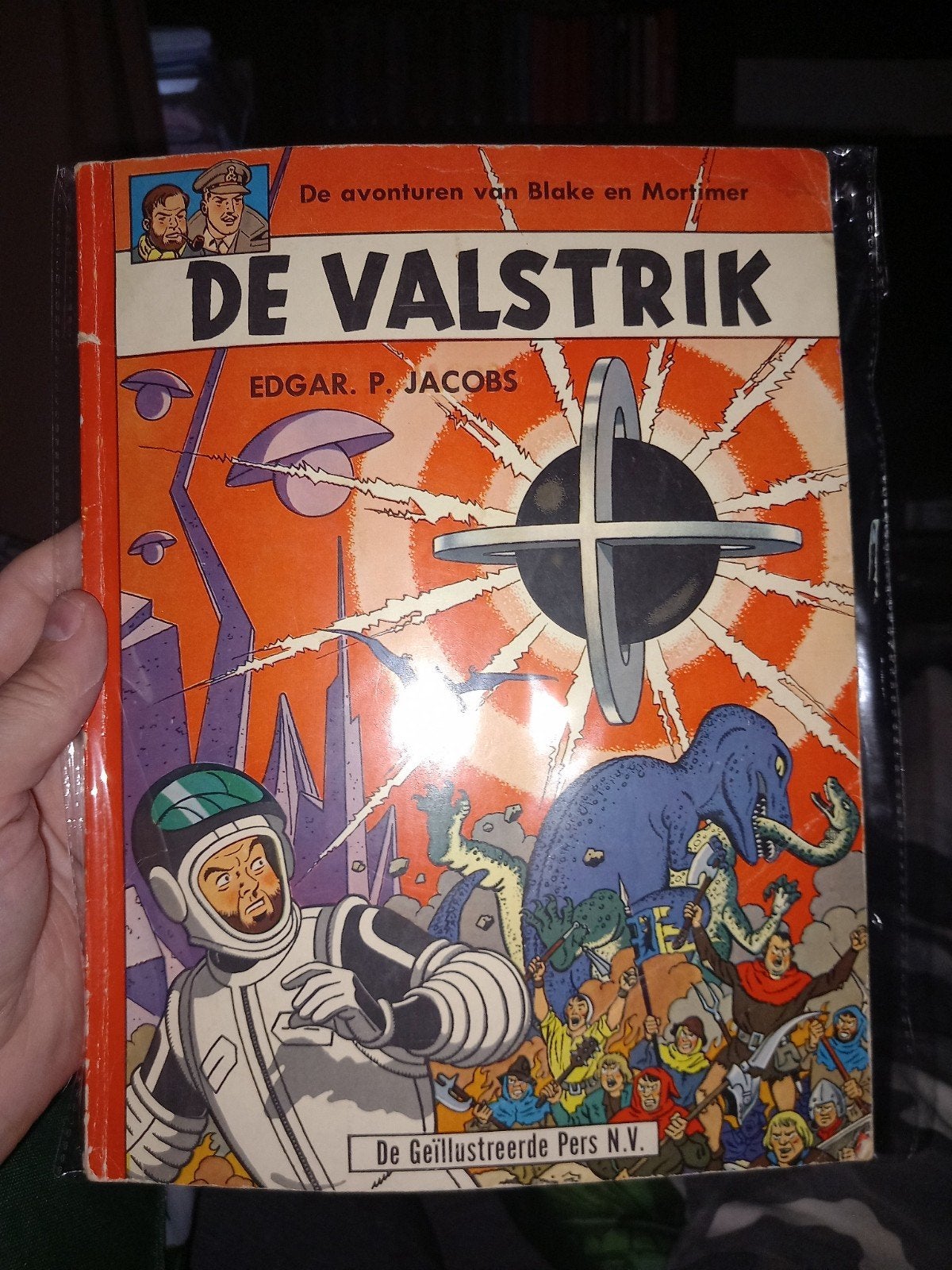 Eerste druk Blake en mortimer 30 euro weg is weg, Boeken, Meerdere stripboeken, Ophalen of Verzenden, Gelezen
