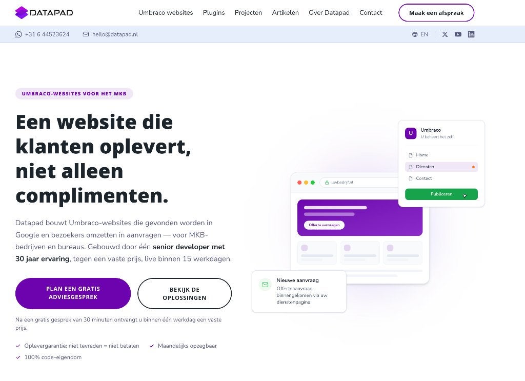 Uw nieuwe website live binnen 15 werkdagen, Diensten en Vakmensen, Webdesign