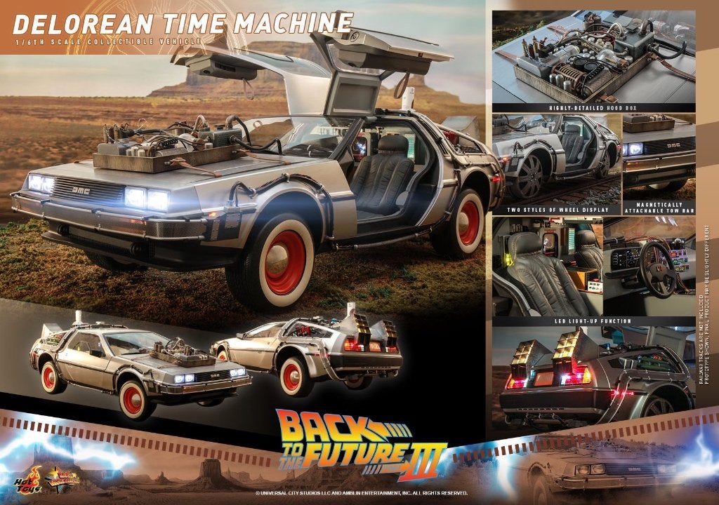 Hot Toys Back To The Future 3 Delorean MMS738 ongeopend, Ophalen, Nieuw, Film, Overige typen