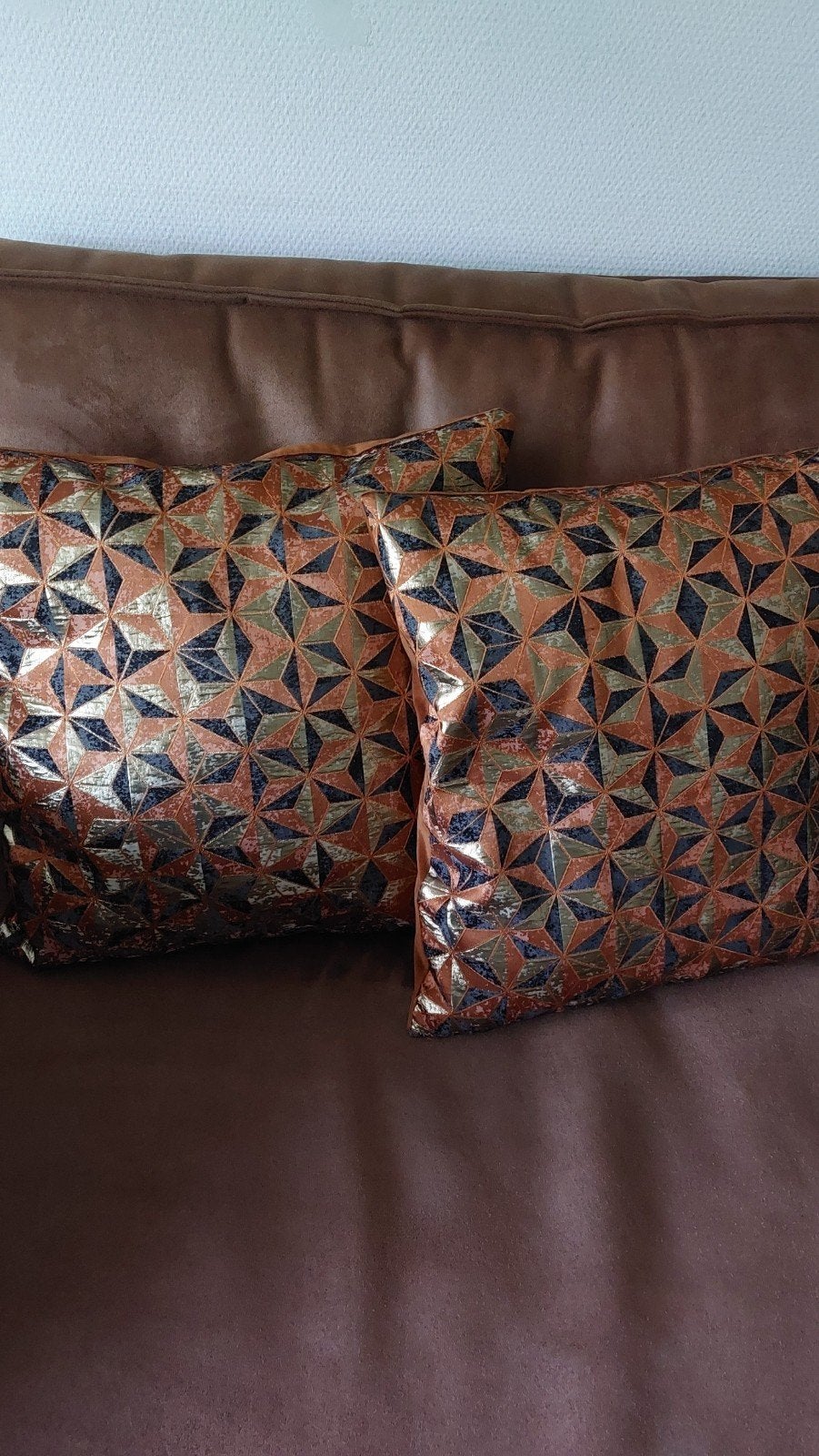 Set van 2 Dutch Decor sierkussens, Ophalen, Meerkleurig, Vierkant, Zo goed als nieuw