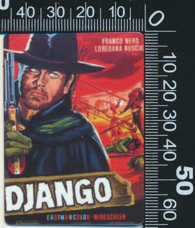 Sticker: Django (3), Verzamelen, Stickers, Zo goed als nieuw, Film, Tv of Omroep, Ophalen of Verzenden