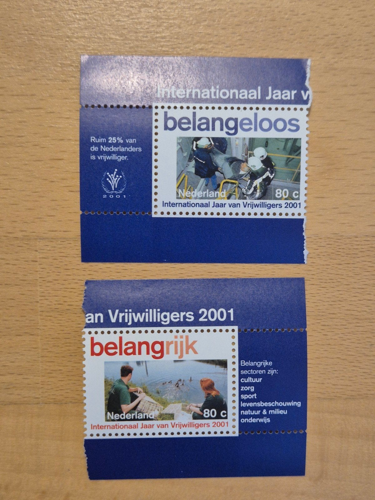 Nederland 2001 vrijwilligers, Ophalen of Verzenden, Na 1940, Postfris