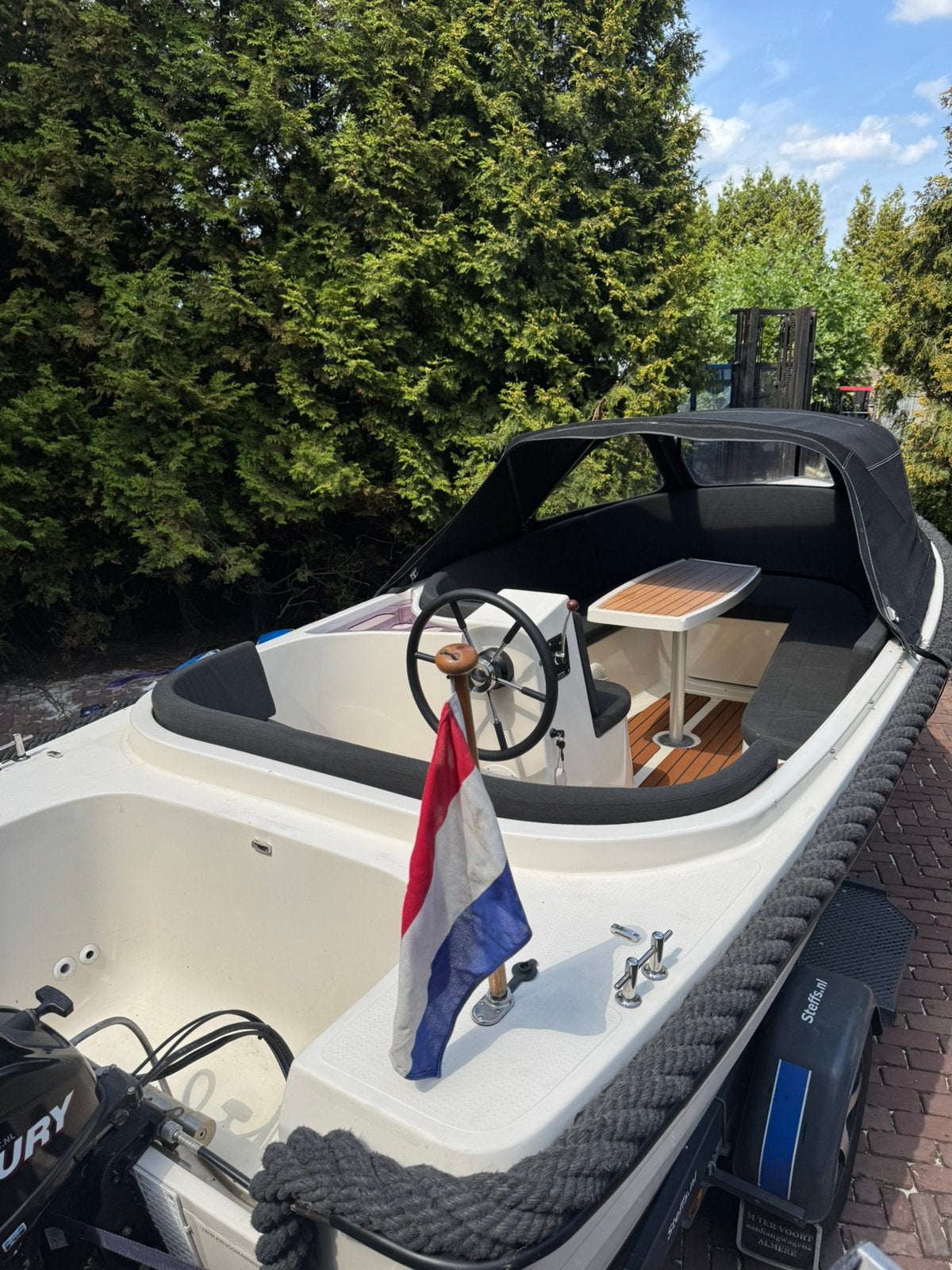 ZGAN! Corsiva 520 + 15pk Mercury TRIM, TEAK, AUDIO, Buiskap, Watersport en Boten, Ophalen of Verzenden, Zo goed als nieuw, Corsiva