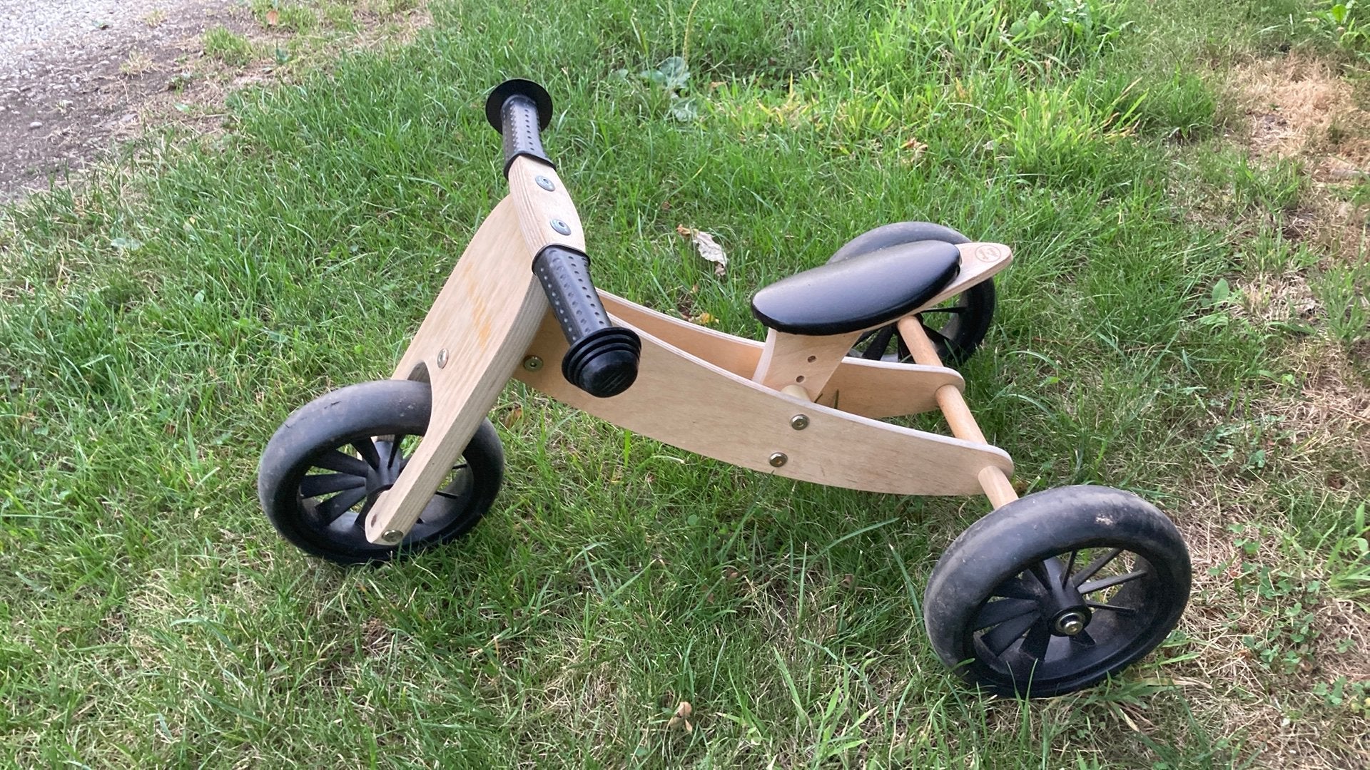 Houten driewieler / loopfiets, Ophalen, Zo goed als nieuw, Overige merken