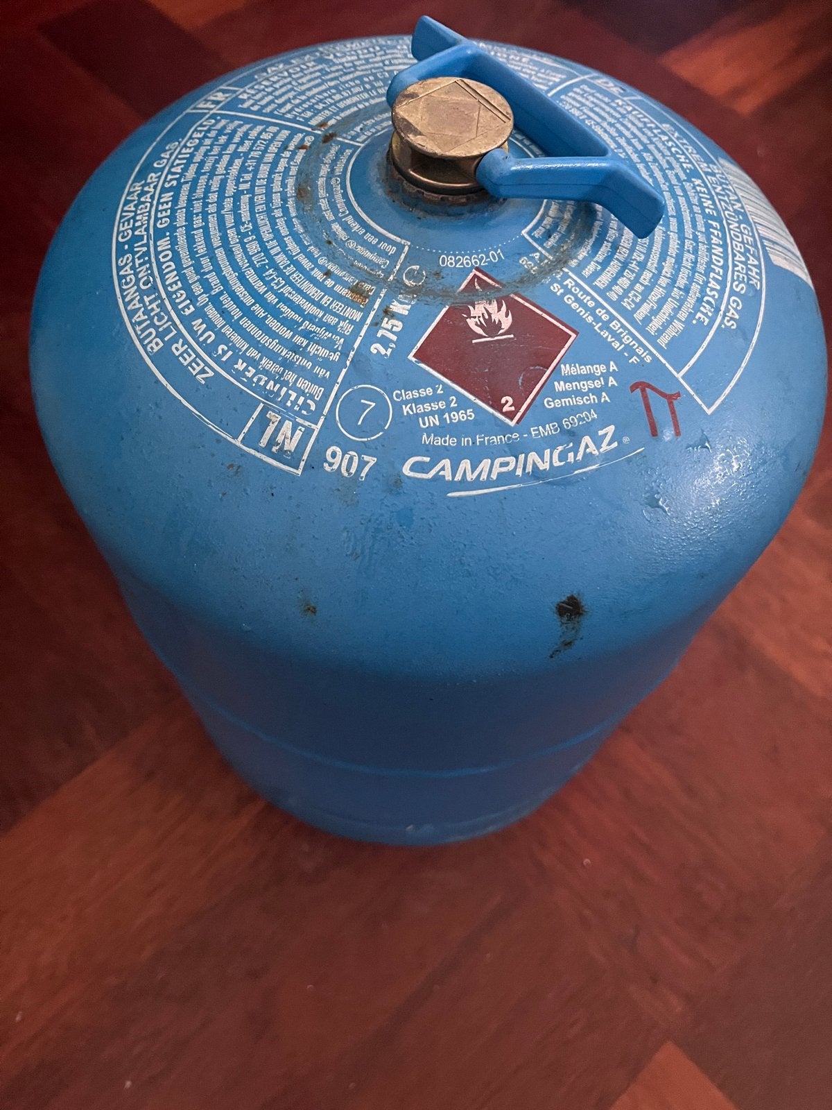 Campingaz gasfles 907 - 2,75 kg, Ophalen, Gebruikt