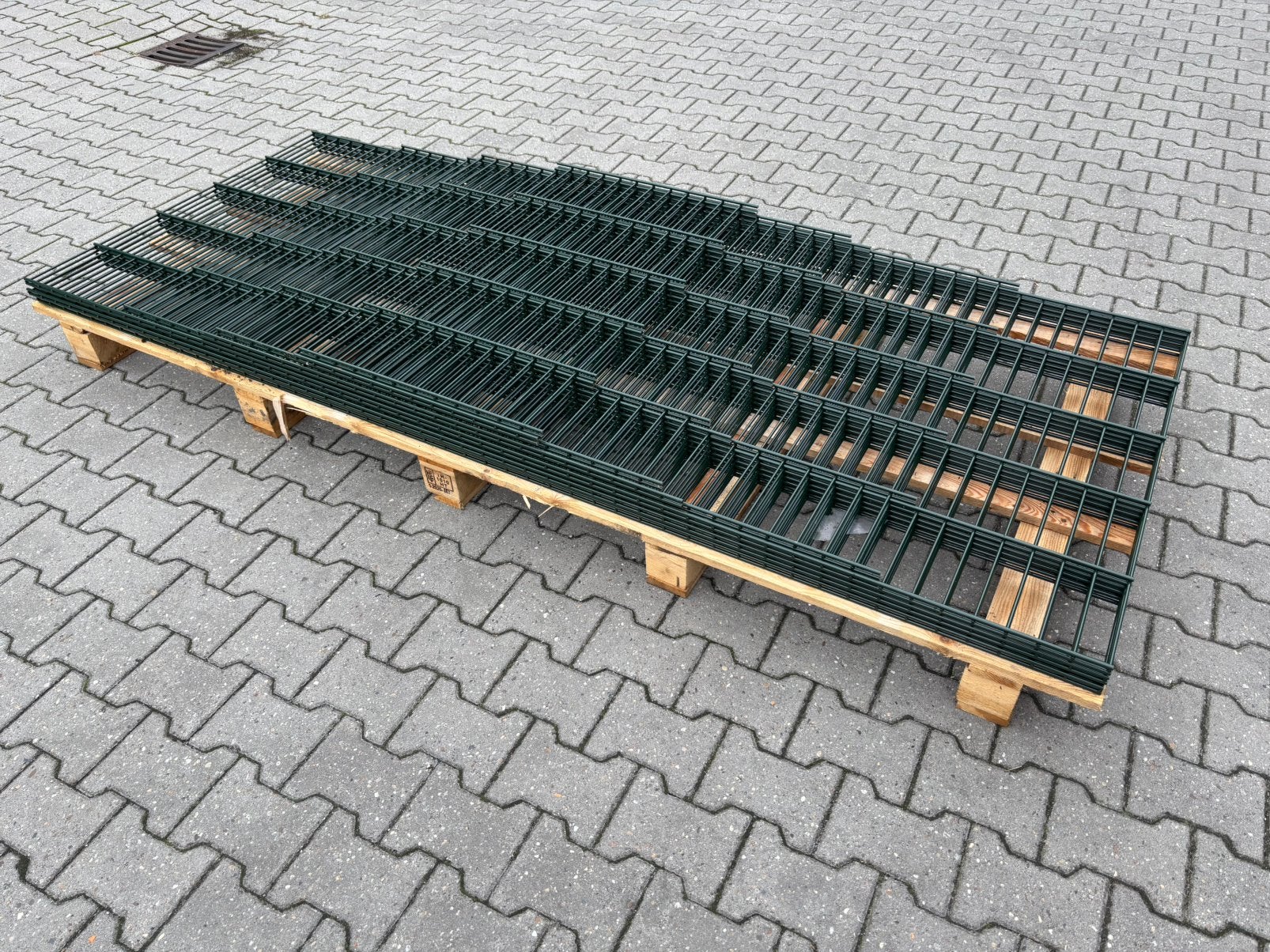 17.5 meter dubbelstaafmat hekwerk, hoogte 100 centimeter!, Ophalen, S, Dubbelstaafmat hekwerk, Zo goed als nieuw