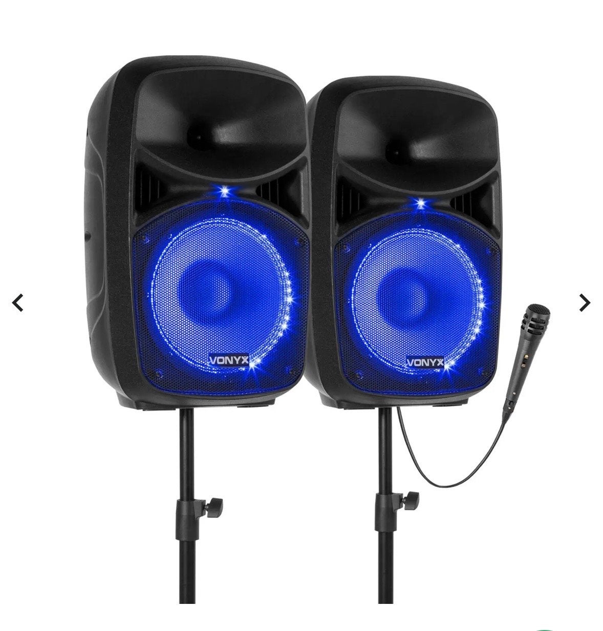 Vonyx PA Systeem - Actieve DJ Speakers met Bluetooth & Micro, Overige merken, Nieuw, Ophalen of Verzenden, 120 watt of meer