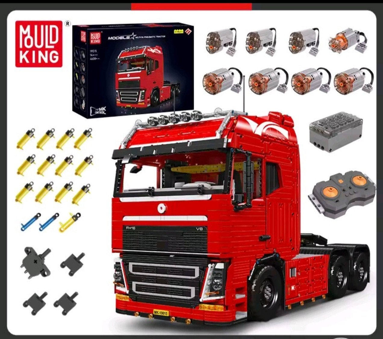 ACTIE: Nieuwe Mould King 19015 vrachtwagen, 4500+ steentjes, Ophalen of Verzenden, Nieuw, Overige merken