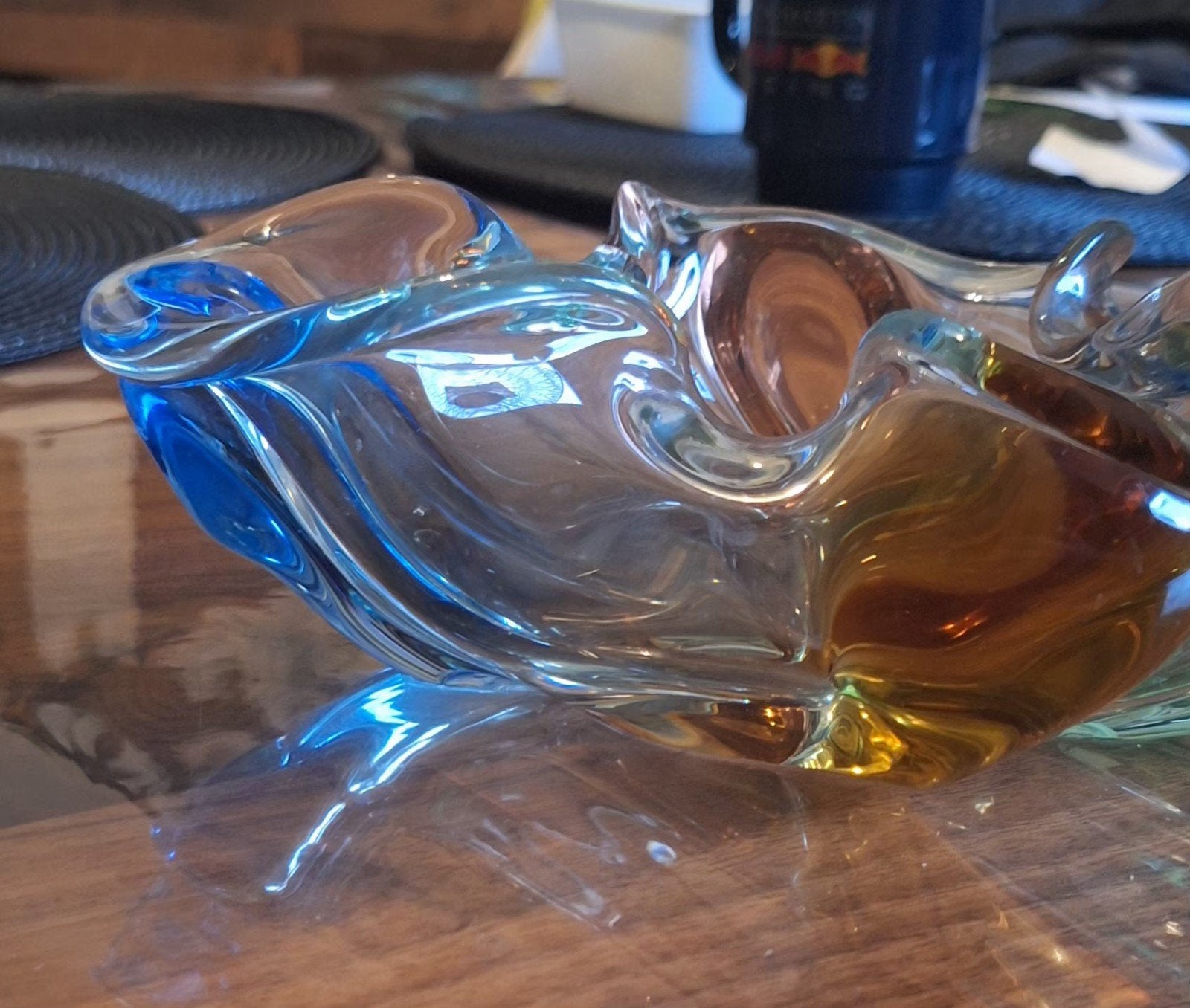 František Zemek 'Rhapsody' schaal - Boheems glas, Antiek en Kunst, Antiek | Glas en Kristal, Ophalen of Verzenden