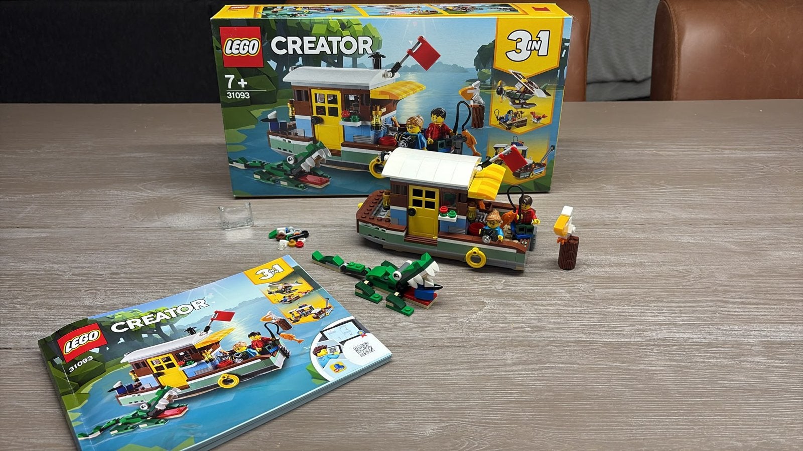 LEGO Creator 3in1 Woonboot Avontuur (31093), Lego, Ophalen of Verzenden, Zo goed als nieuw, Inclusief extra onderdelen