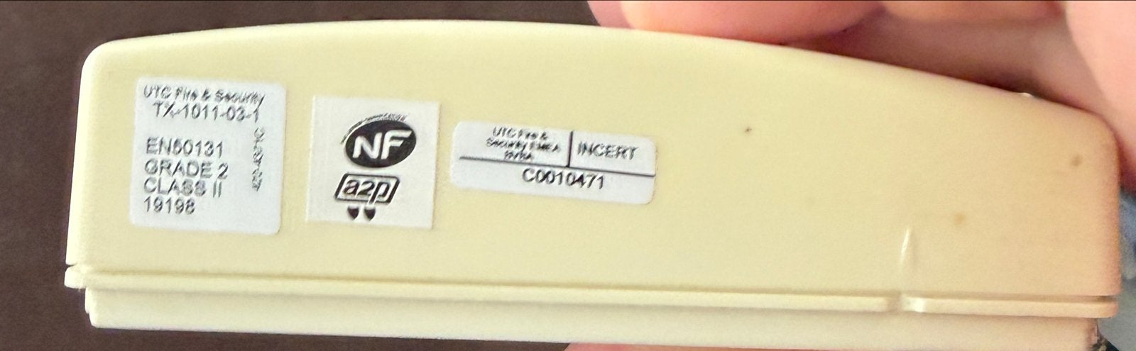 UTC Fire & Security TX-1011-03-1 Alarm Detector, Ophalen of Verzenden, Gebruikt, Detector, Sensor of Melder, Overige soorten