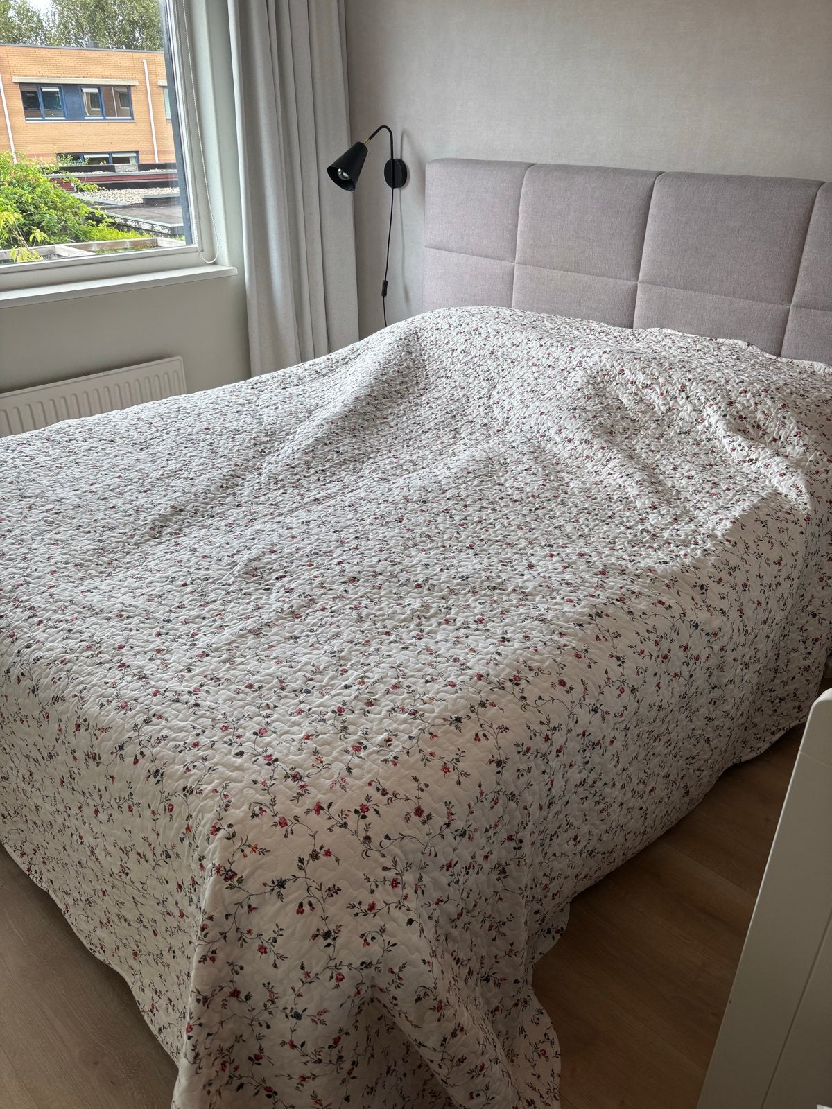 Bloemen sprei/deken, Huis en Inrichting, Ophalen, Meerkleurig, Katoen, Tweepersoons