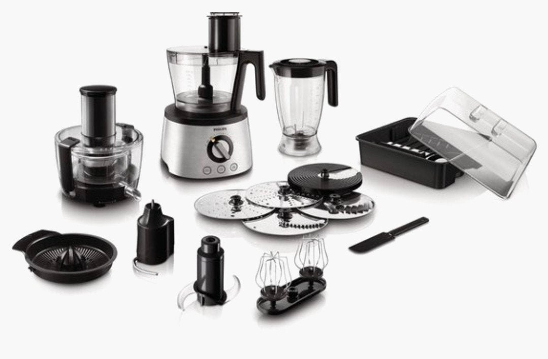Philips HR7778 Foodprocessor - Compleet en Krachtig, Ophalen, Gebruikt, 3 snelheden of meer, 2 tot 3 liter
