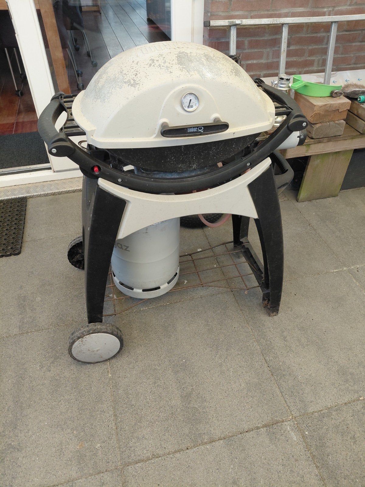 weber gas bbq, Tuin en Terras, Gasbarbecues, Ophalen, Gebruikt, WEBER BBQ