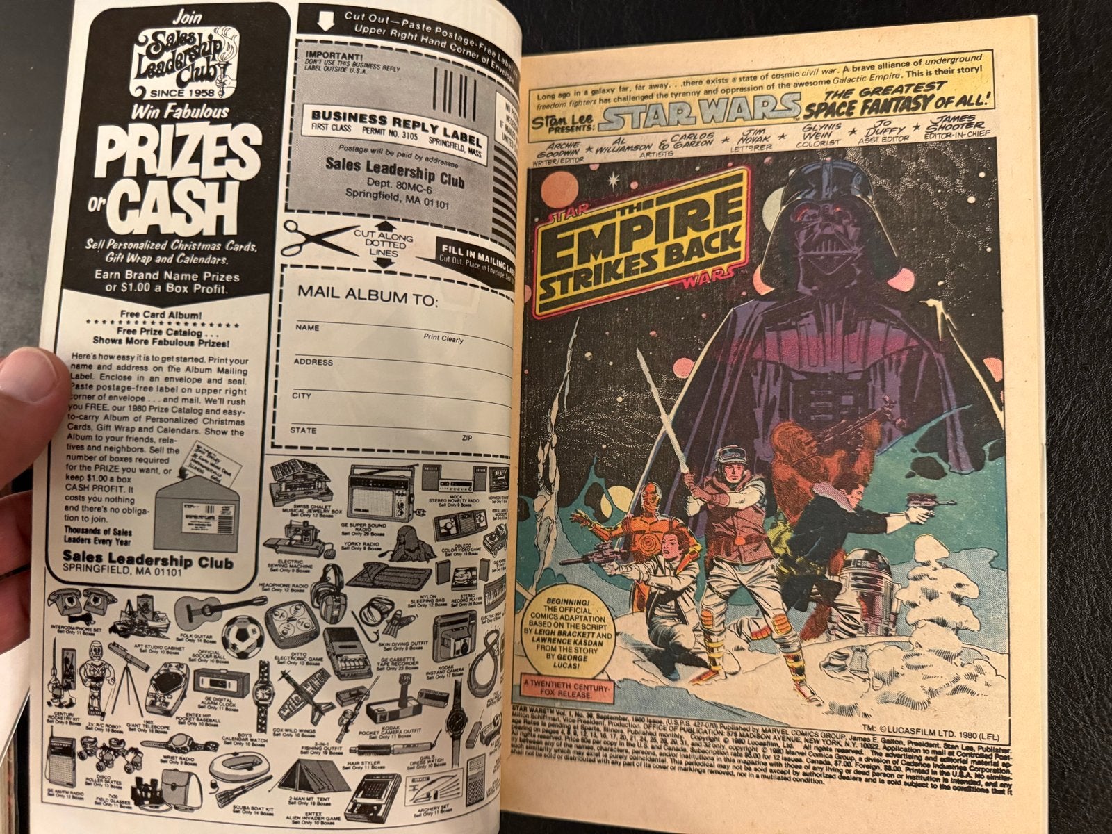 Star Wars Comic #39 1e druk 1980 - Marvel Comics NM, Eén comic, Amerika, Ophalen of Verzenden, Zo goed als nieuw