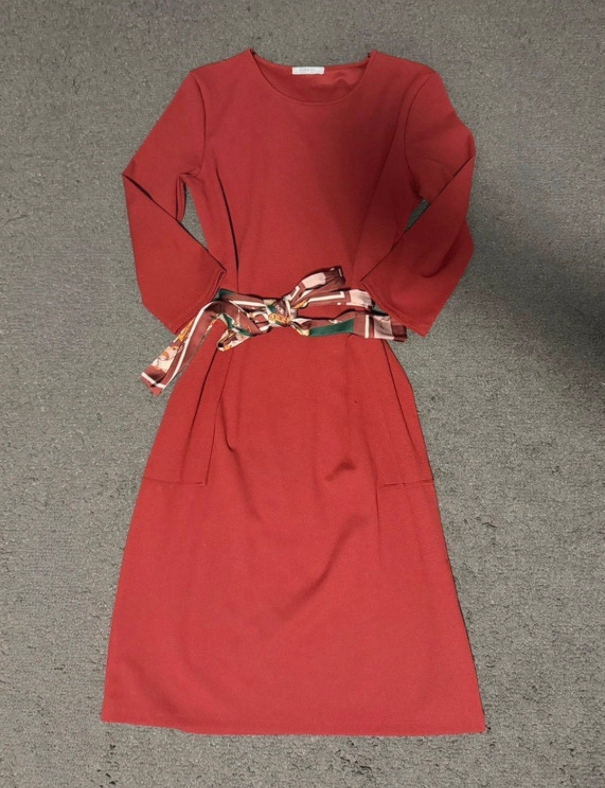 Zara jurk maat M, Verzenden, Gedragen, Maat 38/40 (M), Rood