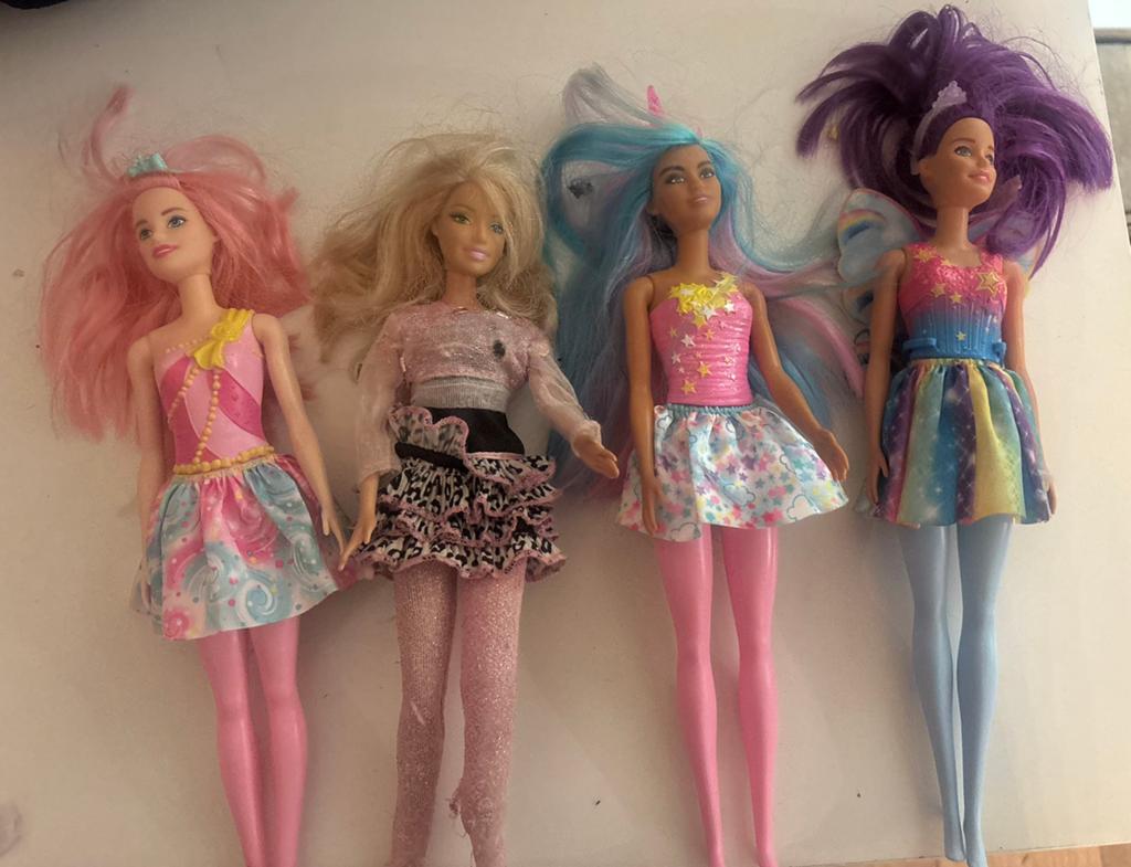 4x echte Barbies! 15€, Kinderen en Baby's, Speelgoed | Poppen, Ophalen of Verzenden, Zo goed als nieuw, Barbie