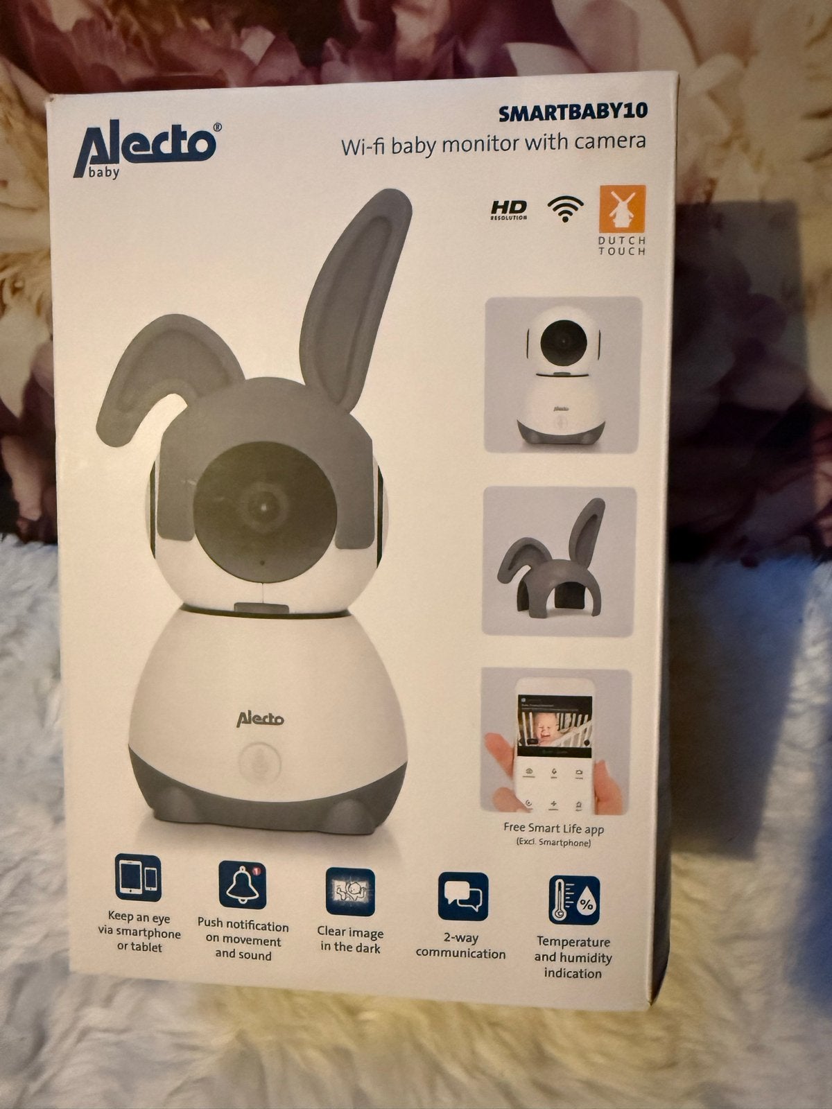 Alecto SMARTBABY10 Wi-Fi babyfoon met camera, Ophalen of Verzenden, Nieuw, 250 meter of meer, Camera