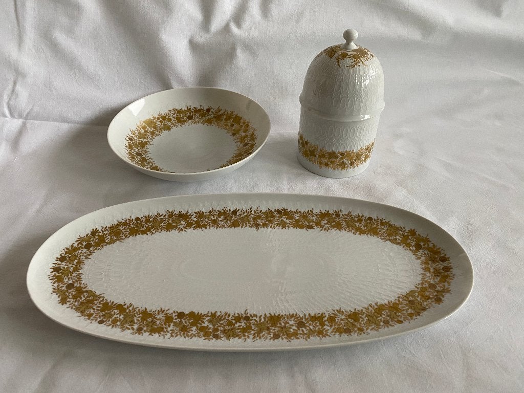 Design Set van 3 prachtige proseleinen Rosenthal Studio line, Gebruikt, Klassiek, Overige typen, Ophalen of Verzenden