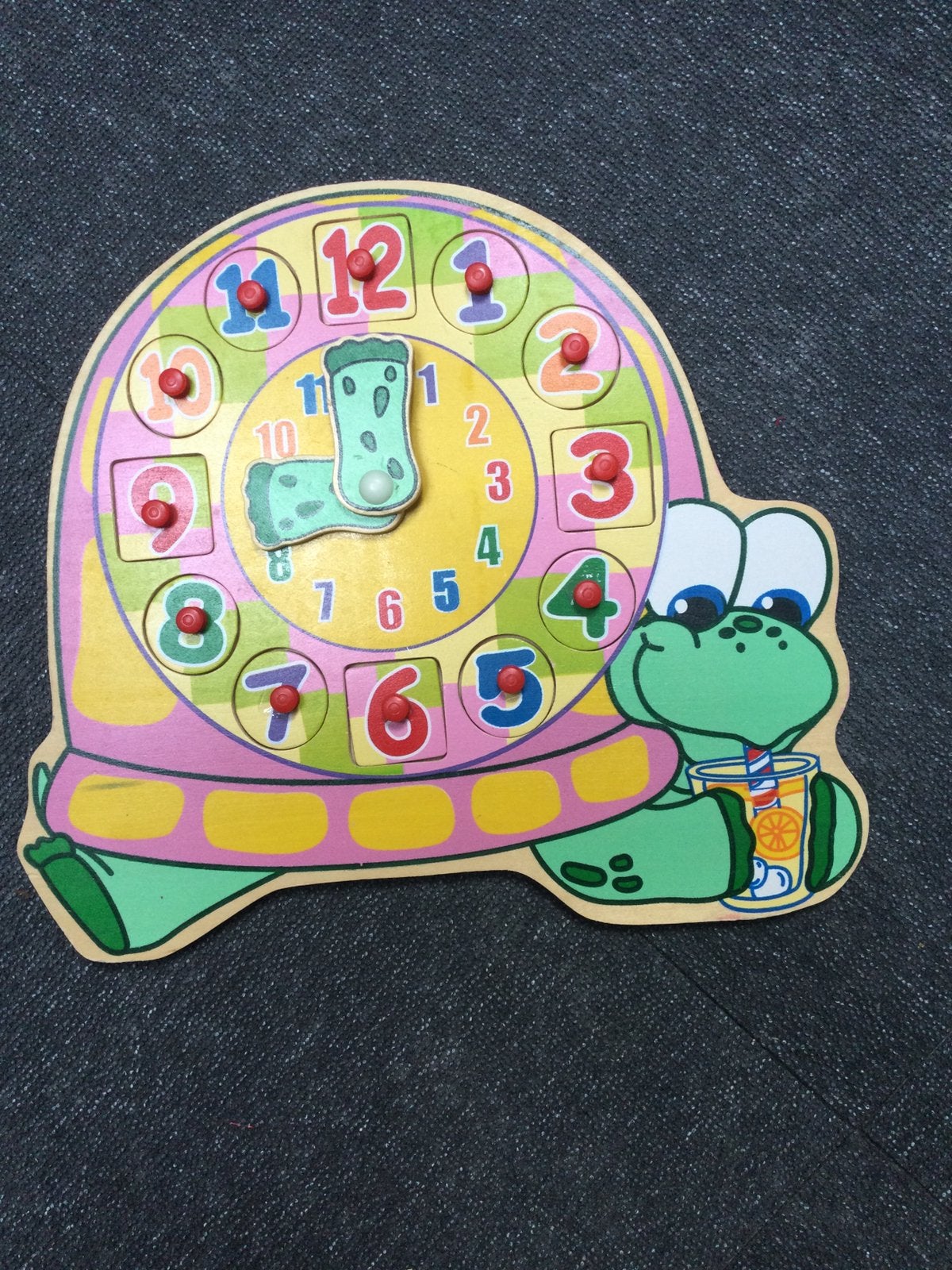 Puzzelklok - schildpad, Ophalen of Verzenden, Zo goed als nieuw, Jongen of Meisje