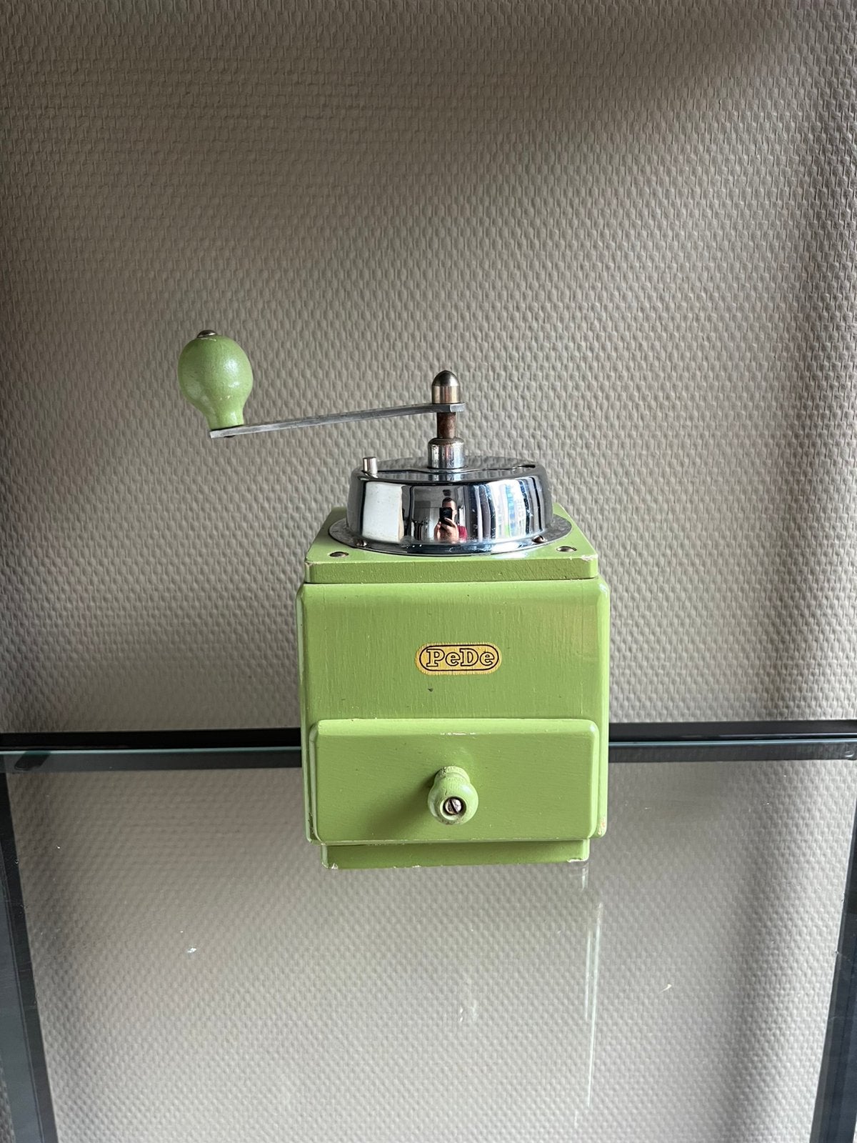 Antiek vintage handmatige koffiemolen PeDe (Peter Dienes), Antiek en Kunst, Ophalen of Verzenden